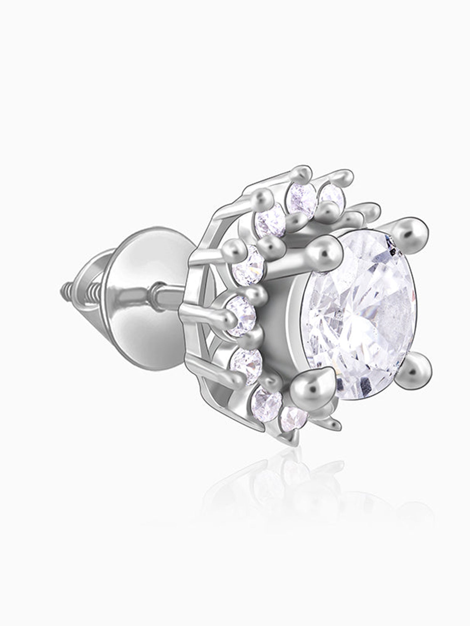 Zircon Shining Flower Earring