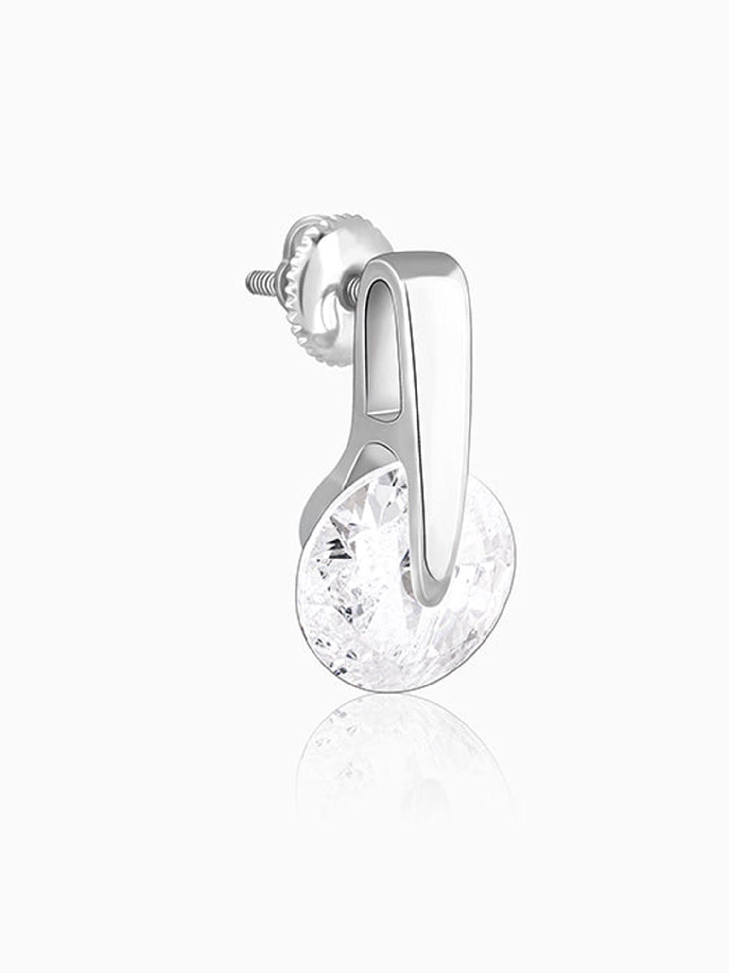 Zircon Twirl Earring