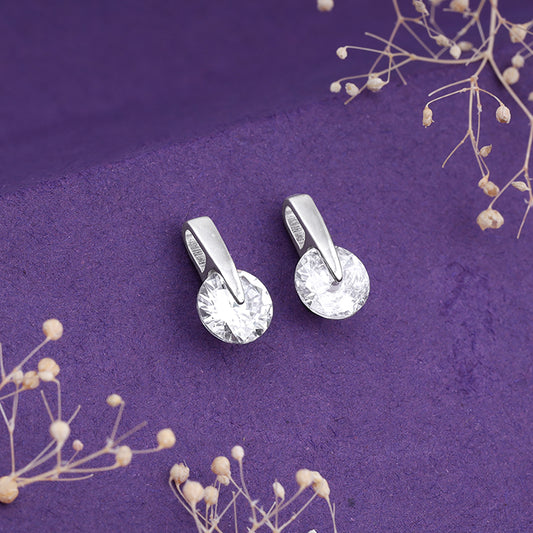 Zircon Twirl Earring