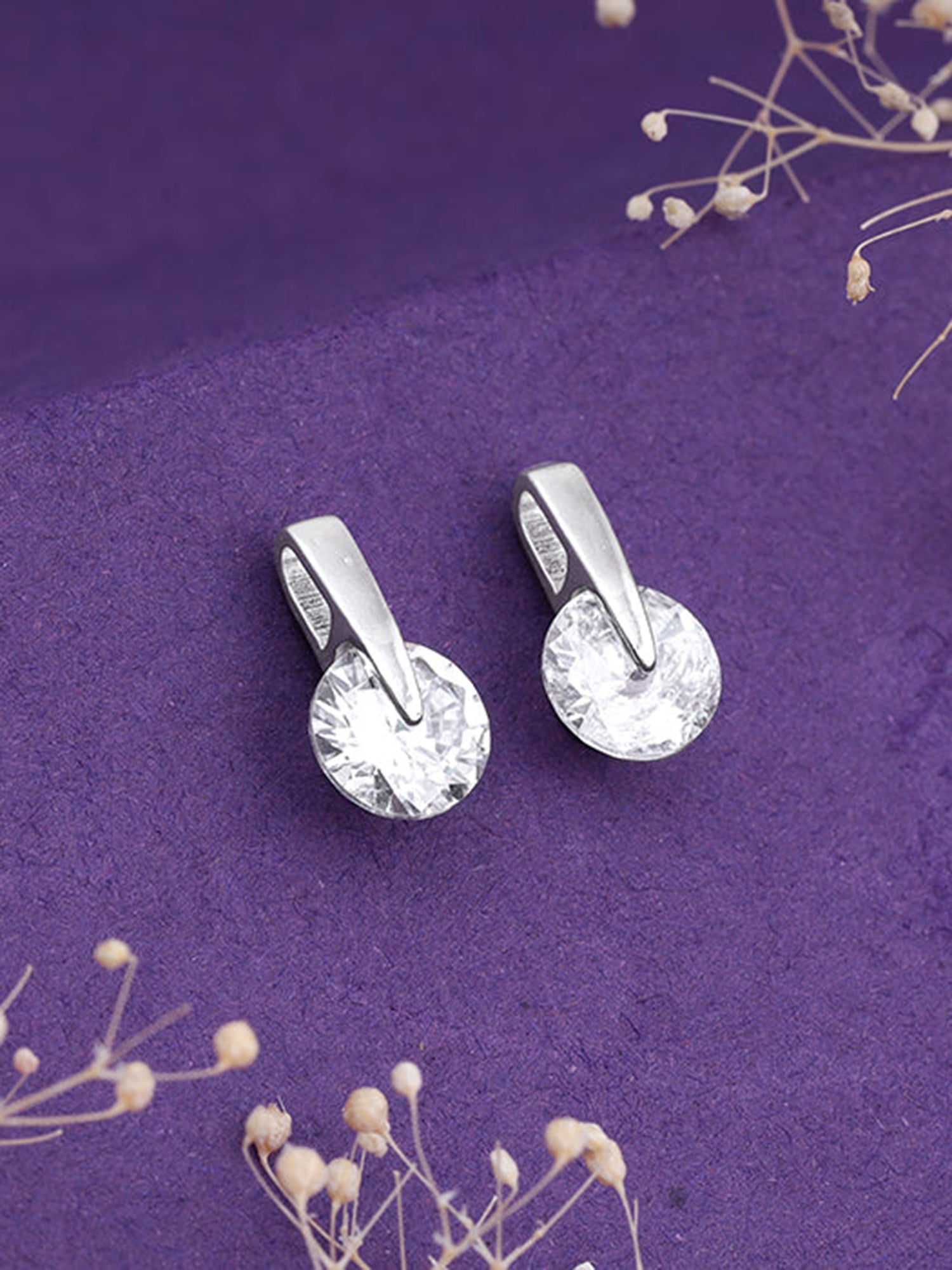 Zircon Twirl Earring