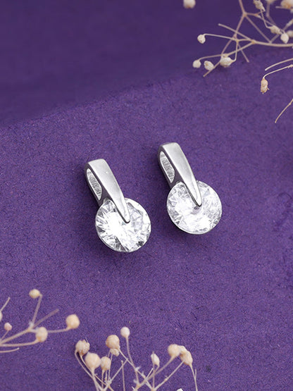 Zircon Twirl Earring