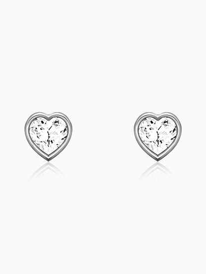 Silver Coeur Earring