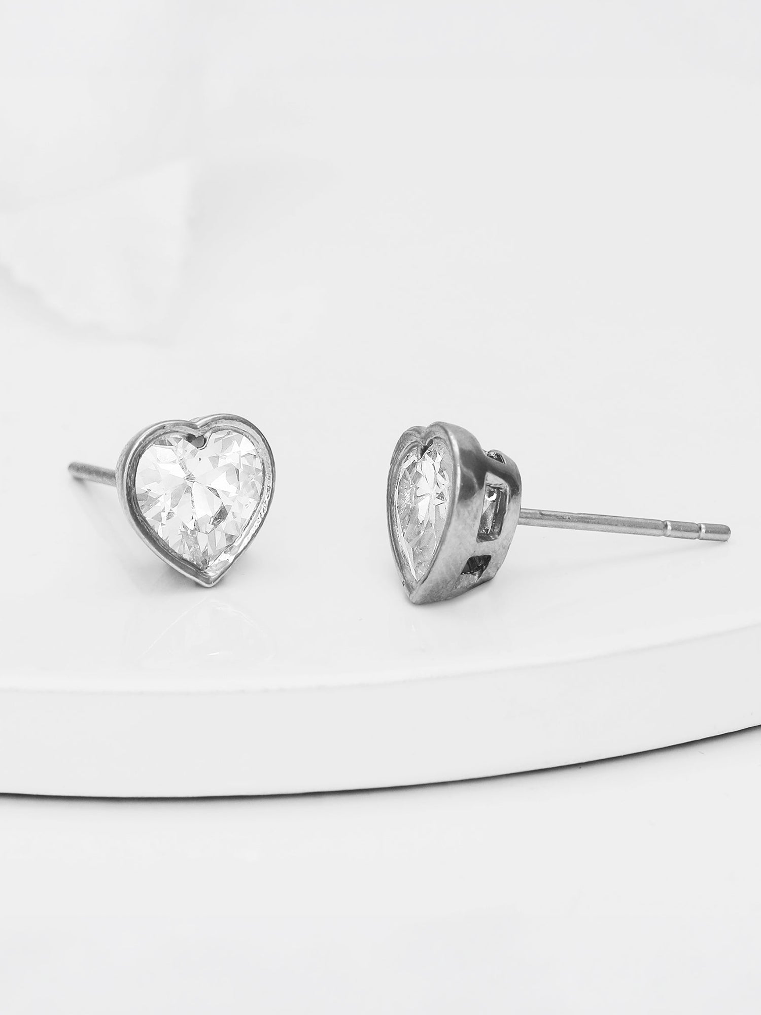 Silver Coeur Earring