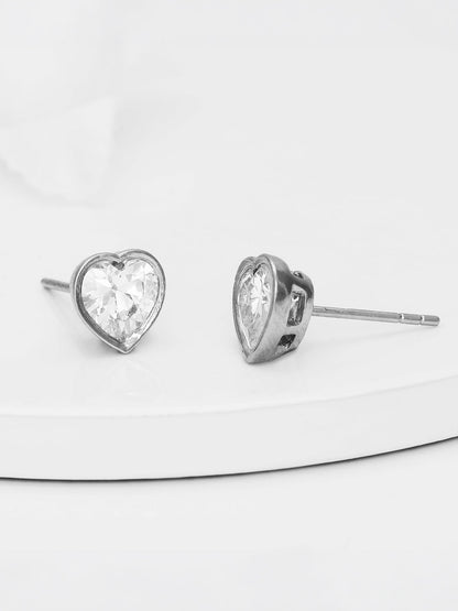 Silver Coeur Earring