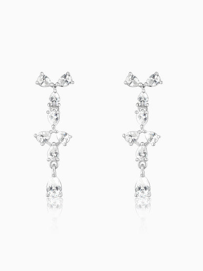 Silver Sparkling Beauty Earrings