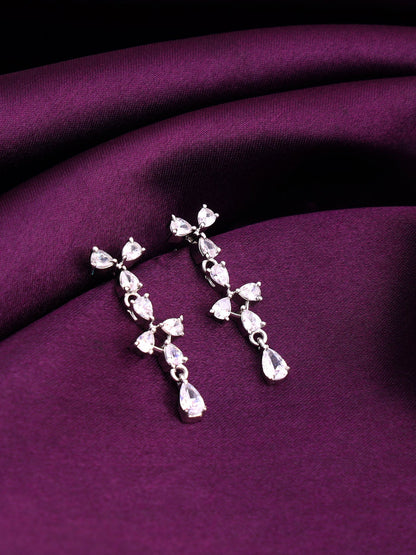 Silver Sparkling Beauty Earrings