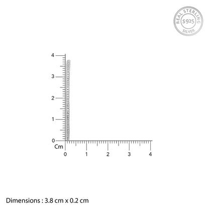 Silver Studded Hoop Earrings