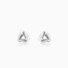 Silver Triangulum Stud Earrings