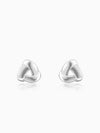 Silver Triangulum Stud Earrings