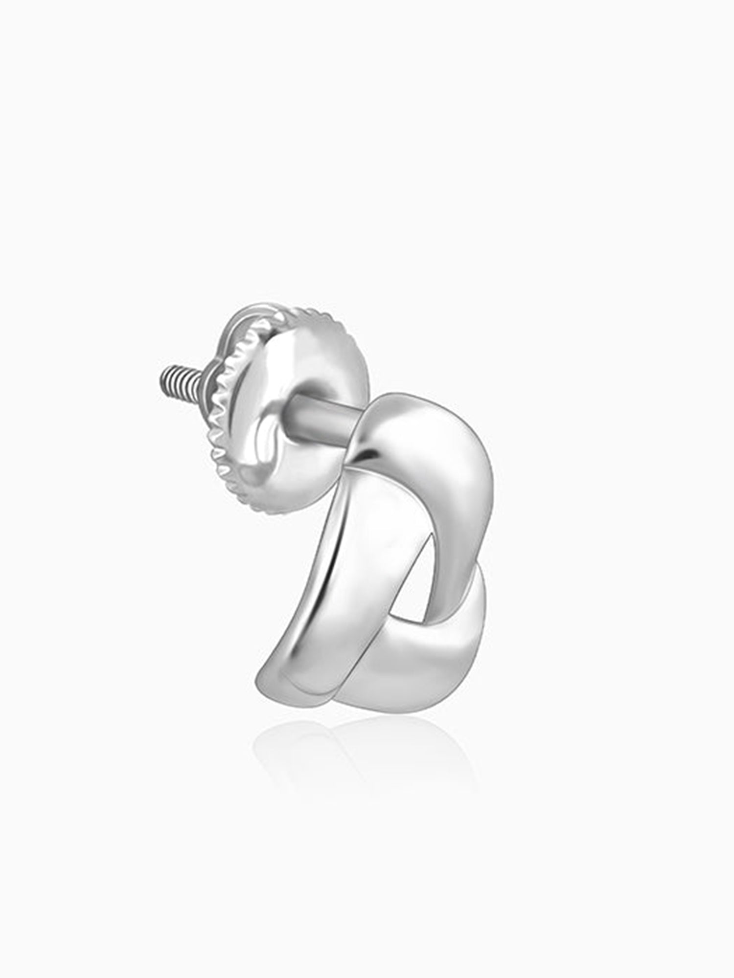 Silver Triangulum Stud Earrings