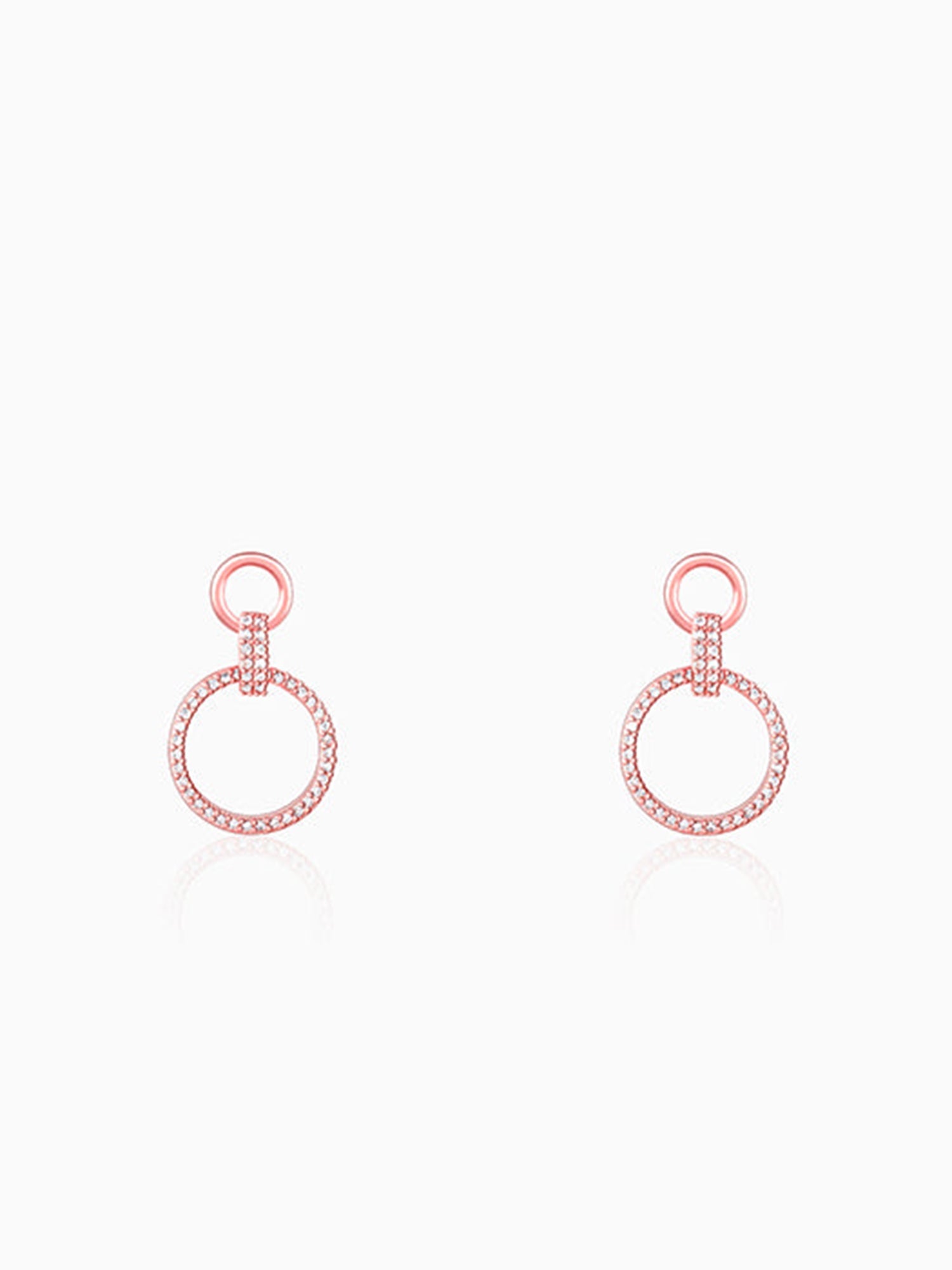 Rose Gold Shiny Drop Earrings