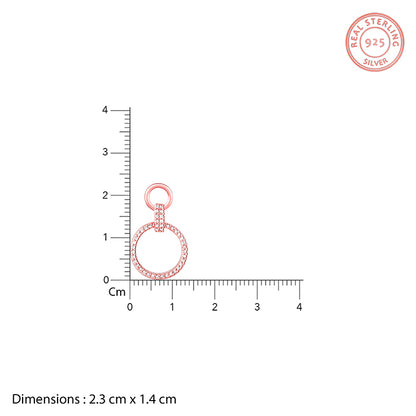 Rose Gold Shiny Drop Earrings