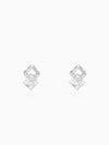 Silver Quadrangle Earrings