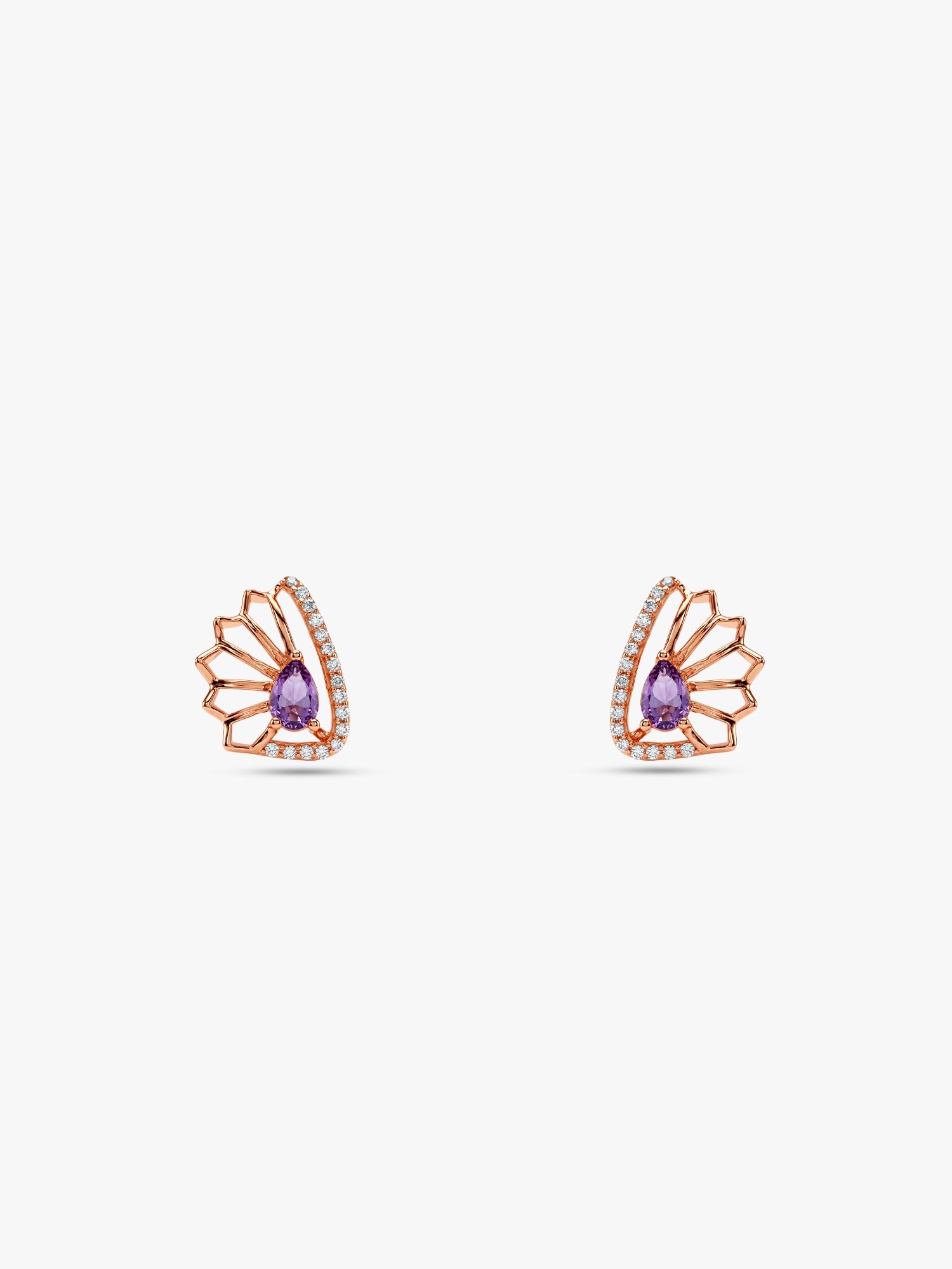 Rose Gold Notre Dame Earrings