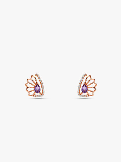 Rose Gold Notre Dame Earrings