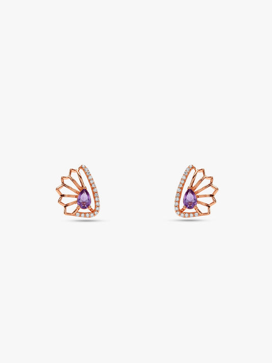 Rose Gold Notre Dame Earrings