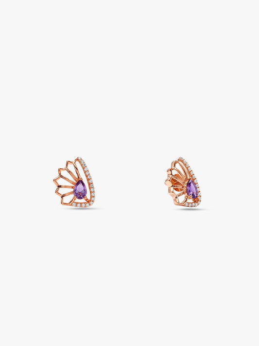 Rose Gold Notre Dame Earrings