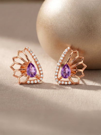 Rose Gold Notre Dame Earrings