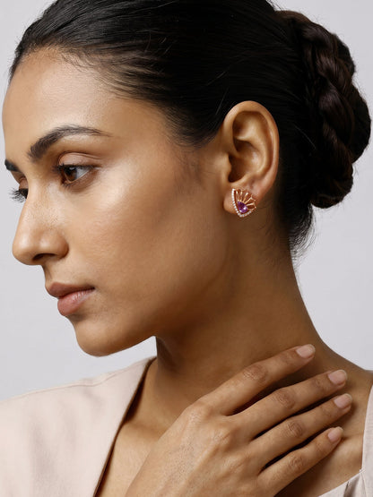Rose Gold Notre Dame Earrings