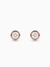 Rose Gold Dreamy Crush Dainty Stud Earrings