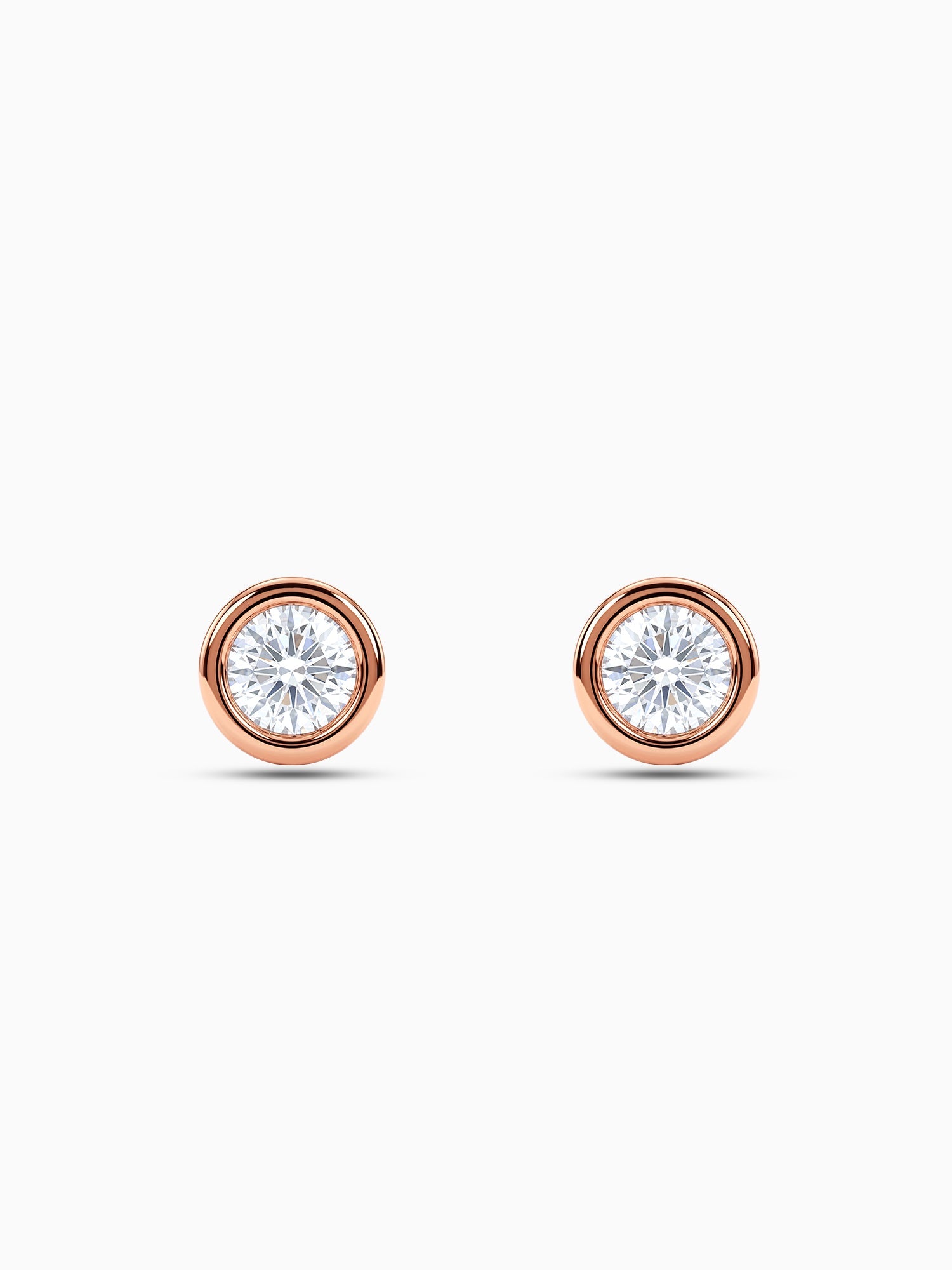 Rose Gold Dreamy Crush Dainty Stud Earrings