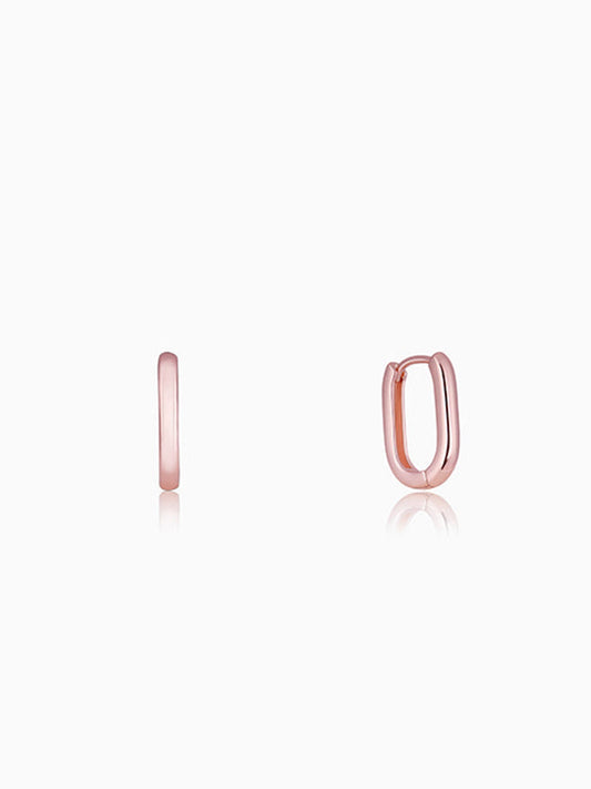 Rose Gold Loopy Hoop Earrings