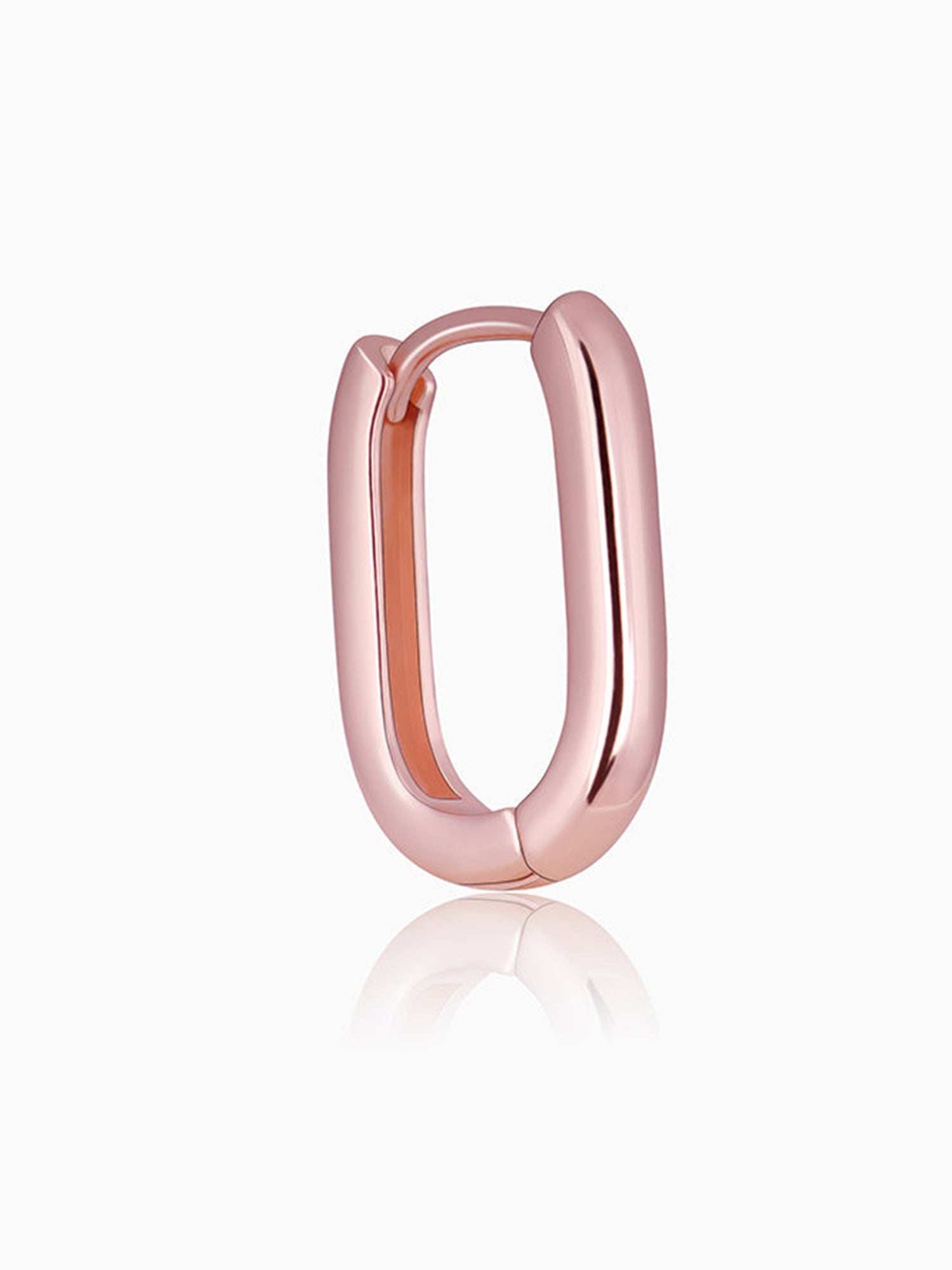 Rose Gold Loopy Hoop Earrings