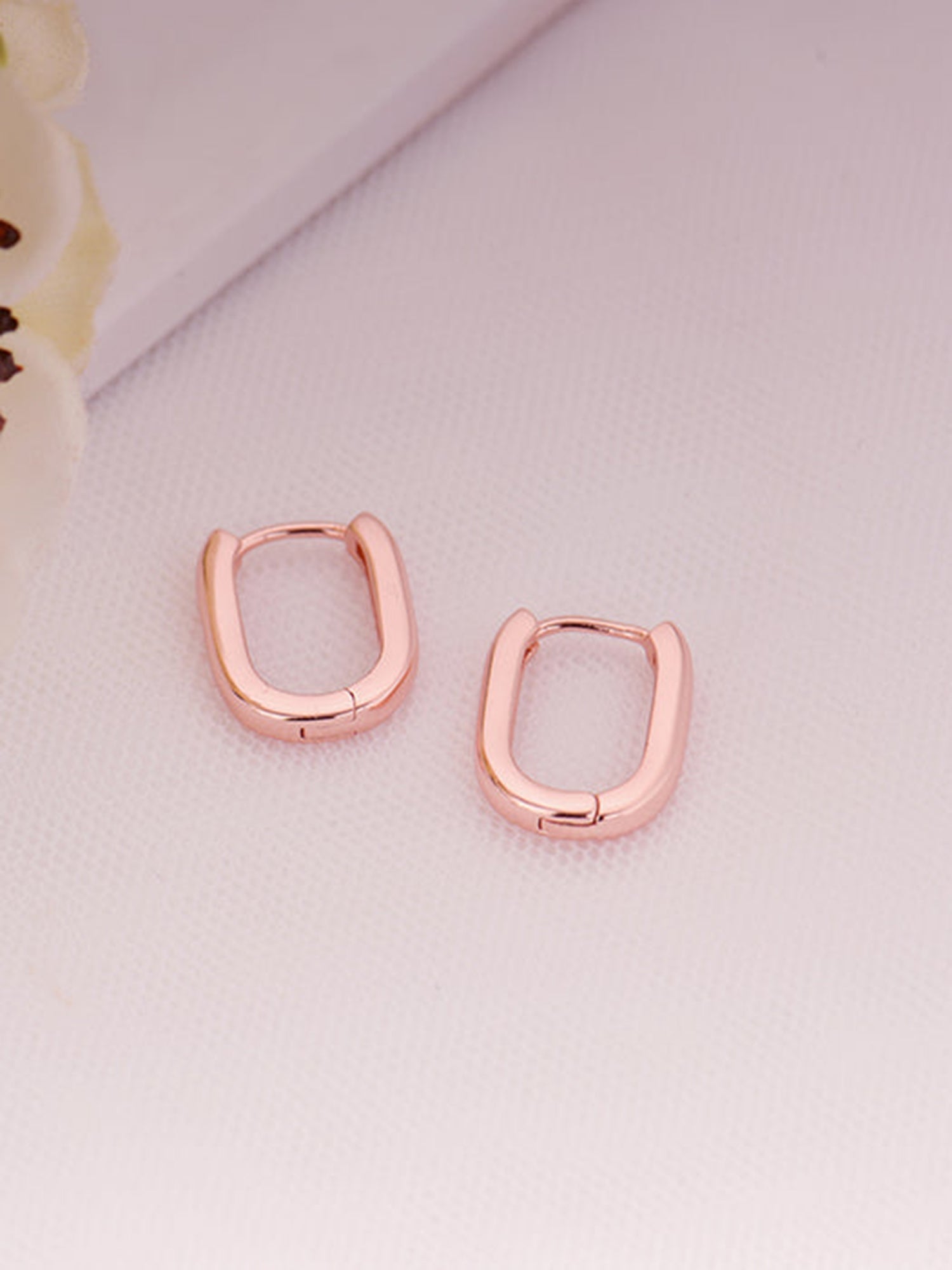 Rose Gold Loopy Hoop Earrings