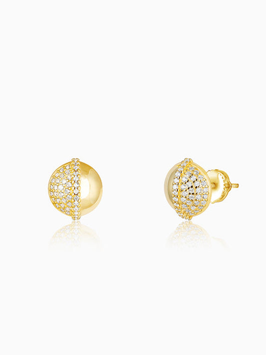 Golden Beads of Love Earrings