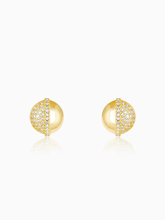 Golden Beads of Love Earrings