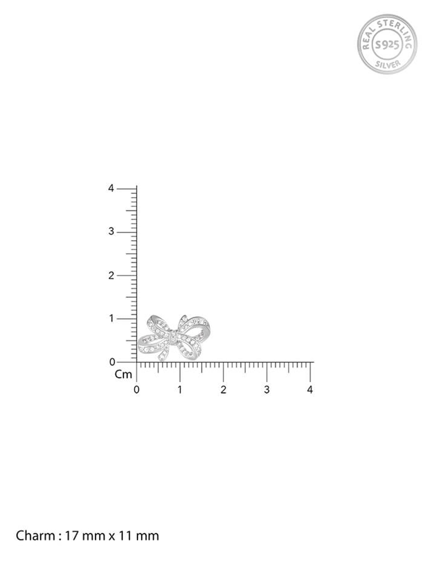Silver Zircon Floral Knot Earrings