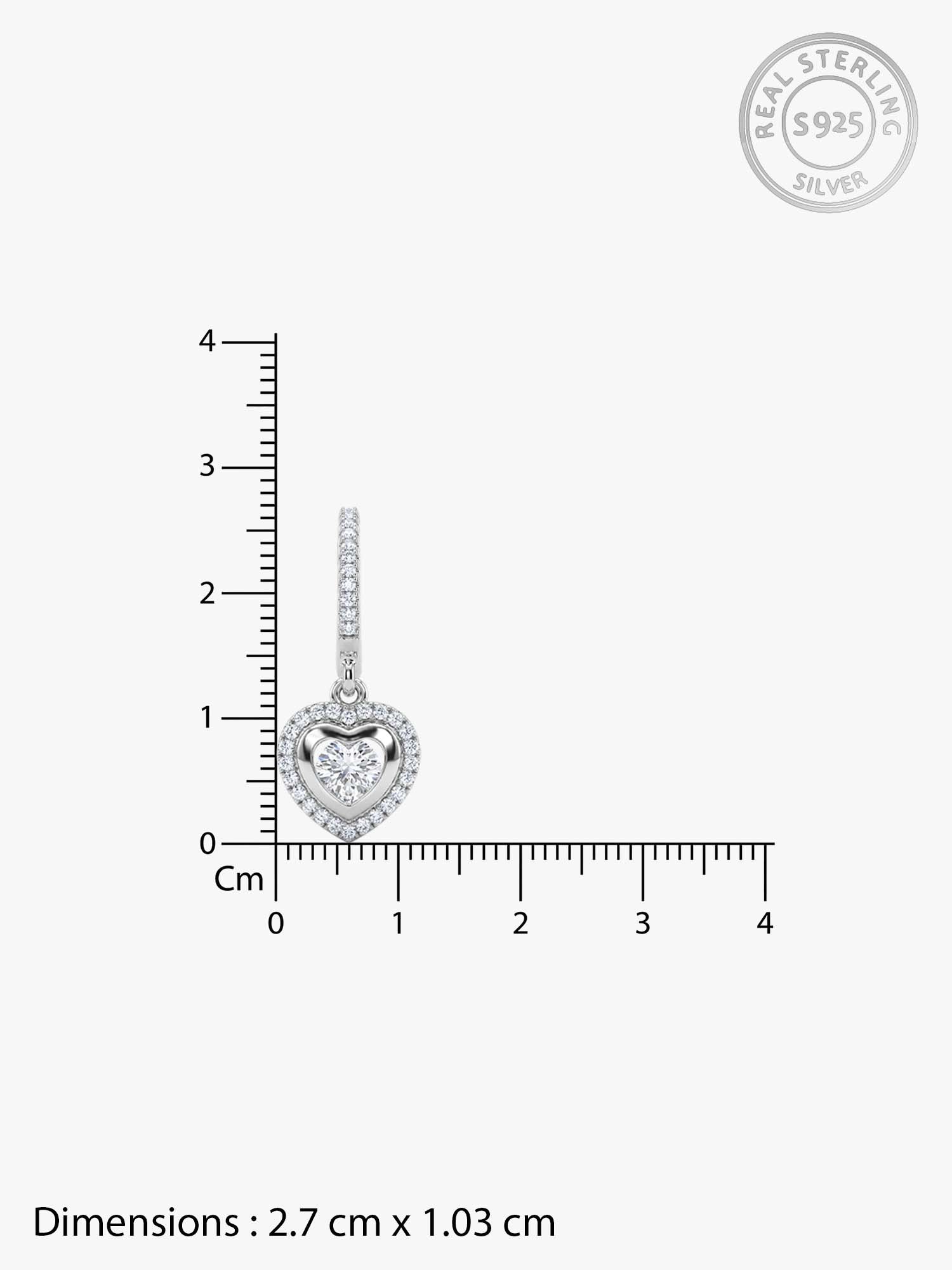Silver Love Of My Life Earrings