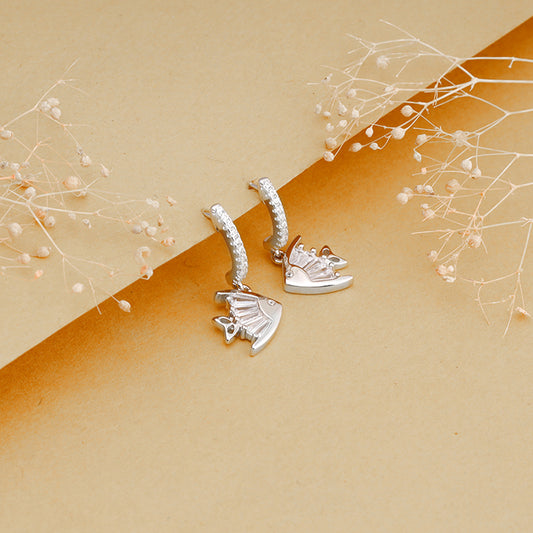 Silver Lucky Fish Earrings