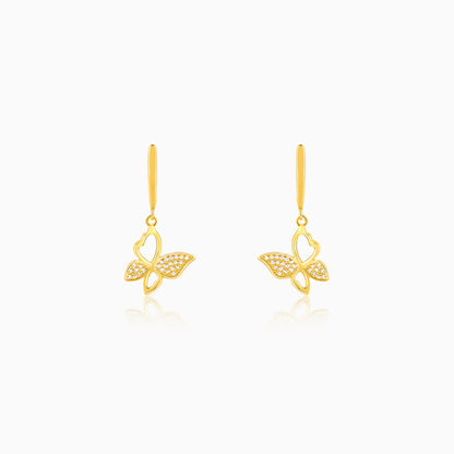 Golden Butterfly Bloom Earrings