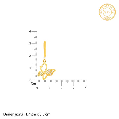 Golden Butterfly Bloom Earrings