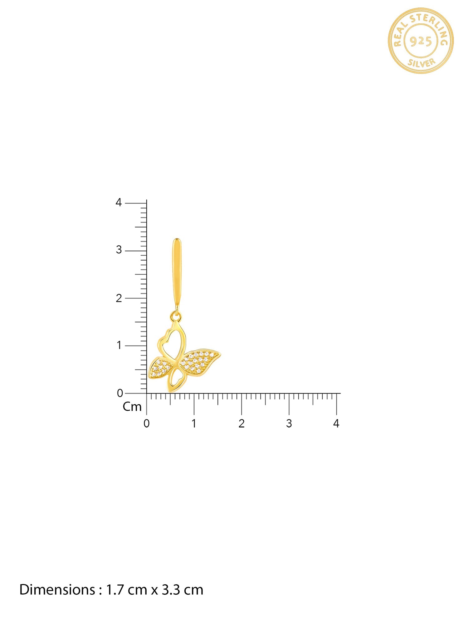 Golden Butterfly Bloom Earrings