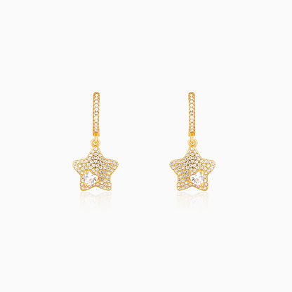 Golden Star of Love Earrings
