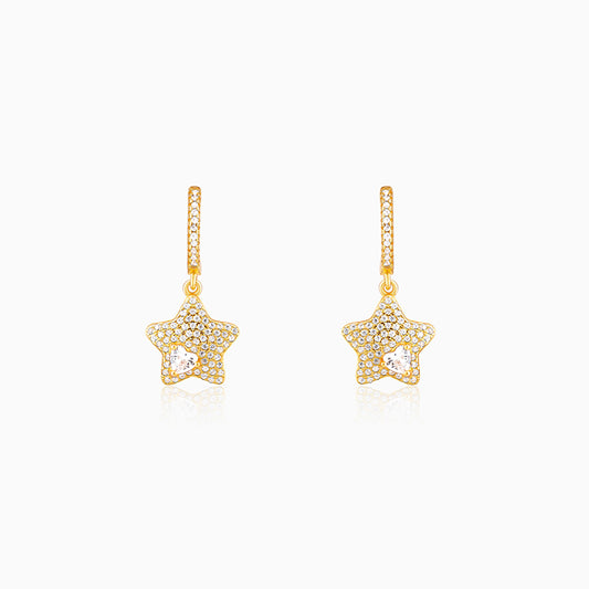 Golden Star of Love Earrings