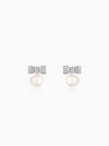 Silver Zircon Clover Charm Anklet