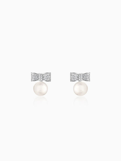 Silver Dreamy Pearls Earrings
