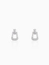 Silver Bold Drop Earrings
