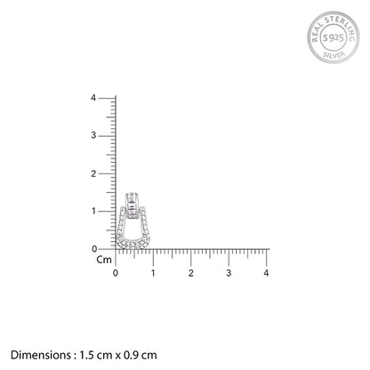 Silver Bold Drop Earrings