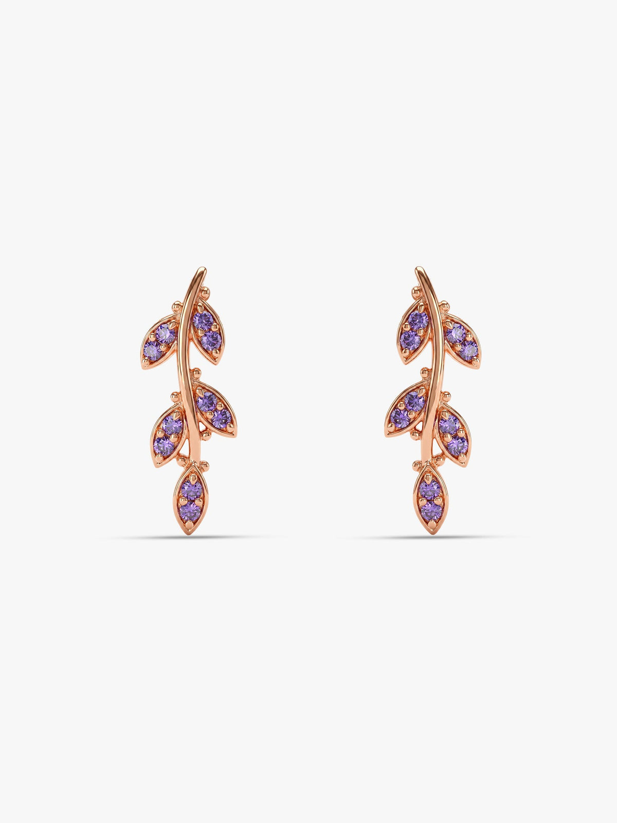 Rose Gold French Beauty Earrings