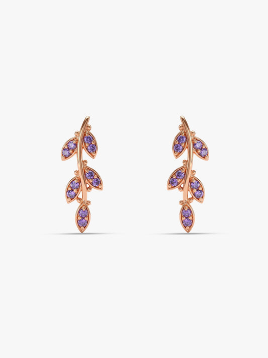 Rose Gold French Beauty Earrings