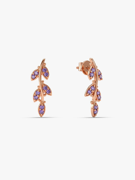 Rose Gold French Beauty Earrings