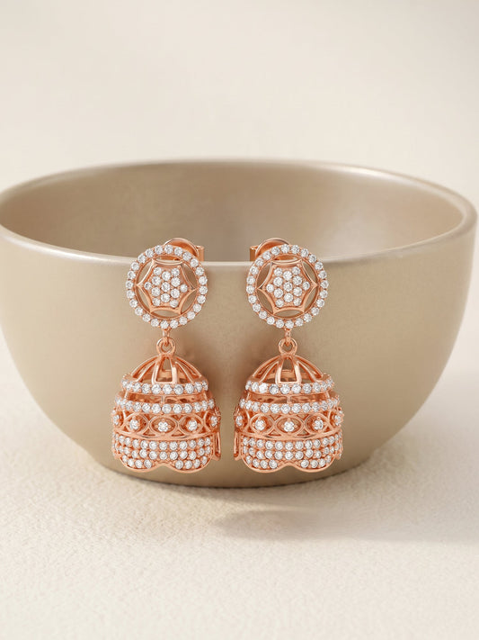 Rose Gold Gorgeous Jhumki