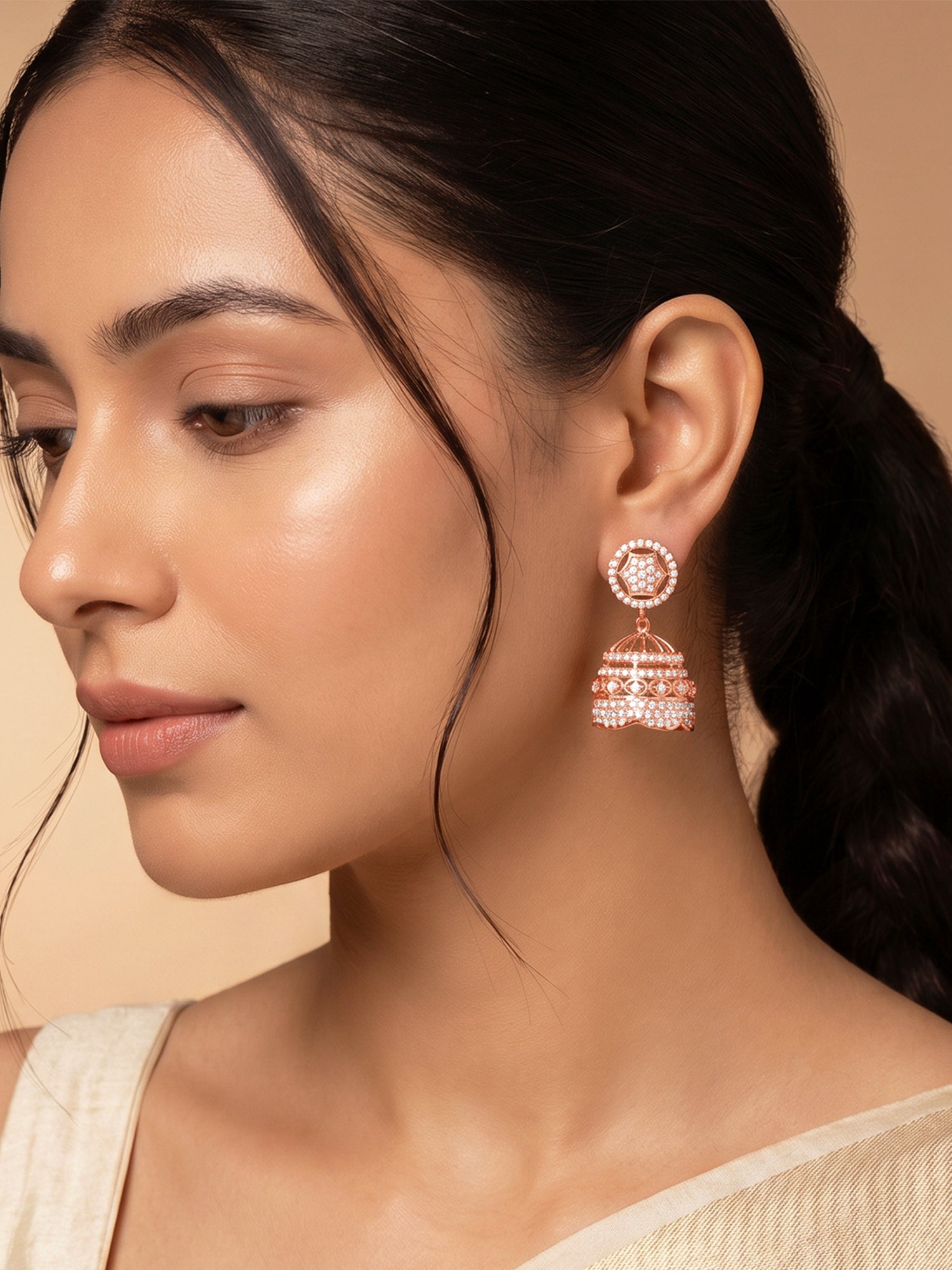 Rose Gold Gorgeous Jhumki