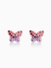 Silver Sparkly Butterfly Kids Earrings (4-12 yrs)