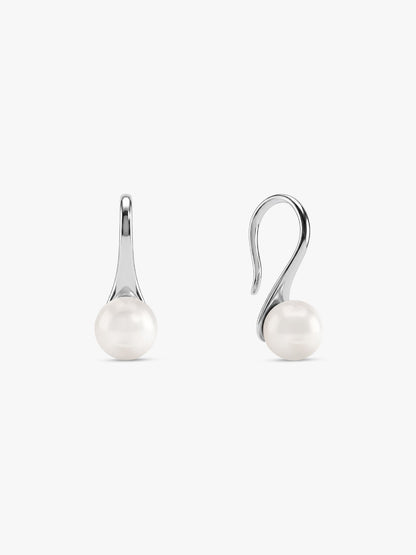 Silver Pearl Small Stud Earrings
