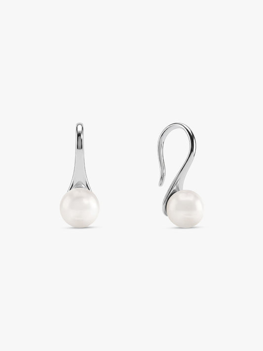 Silver Pearl Small Stud Earrings